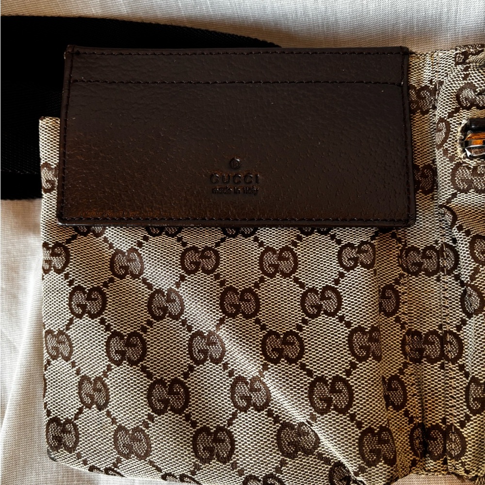 Gucci GG Monogram Double Pocket Belt Bag - Picture 3 of 16